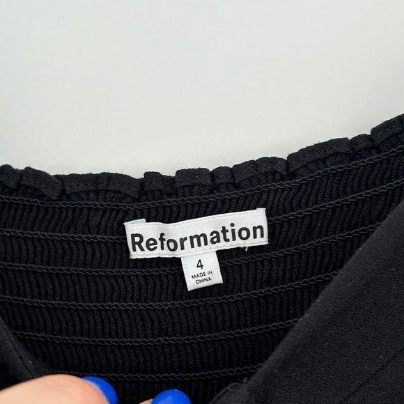 Reformation black sweetheart ‘Reign’ top - Picture 4 of 5